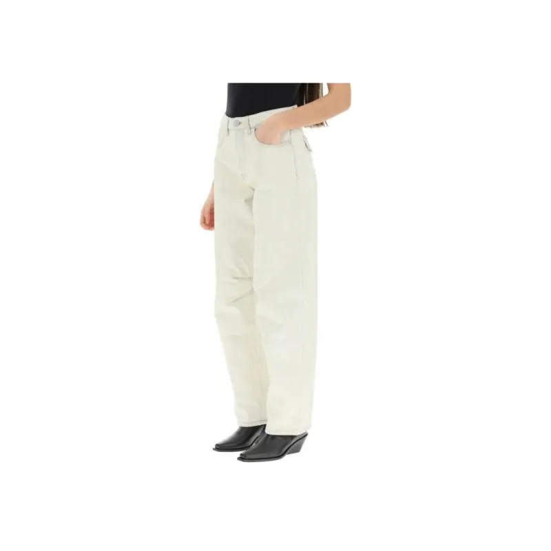 PALM ANGELS Tapered High waisted Jeans-3