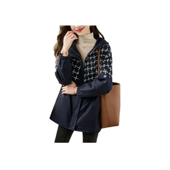XWI Trench Coat Women's Navy Blue