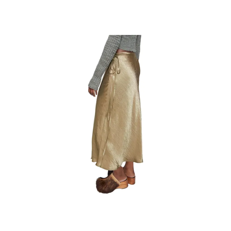 Acne Studios Satin Wrap Midi Skirt-3
