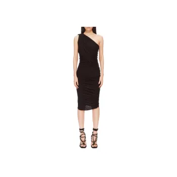 RICK OWENS Draped Midi Dress