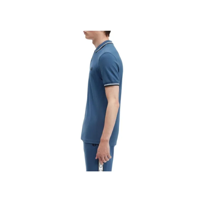 FRED PERRY Polo Shirt Men's Blue-4
