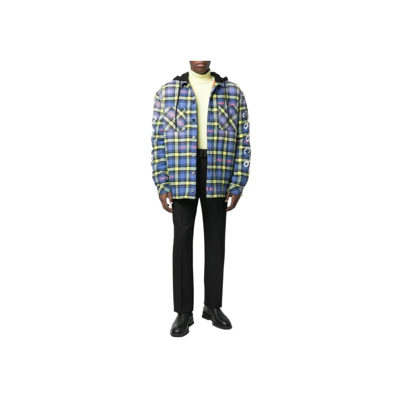 OFF WHITE Plaid check Shirt Jacket-1