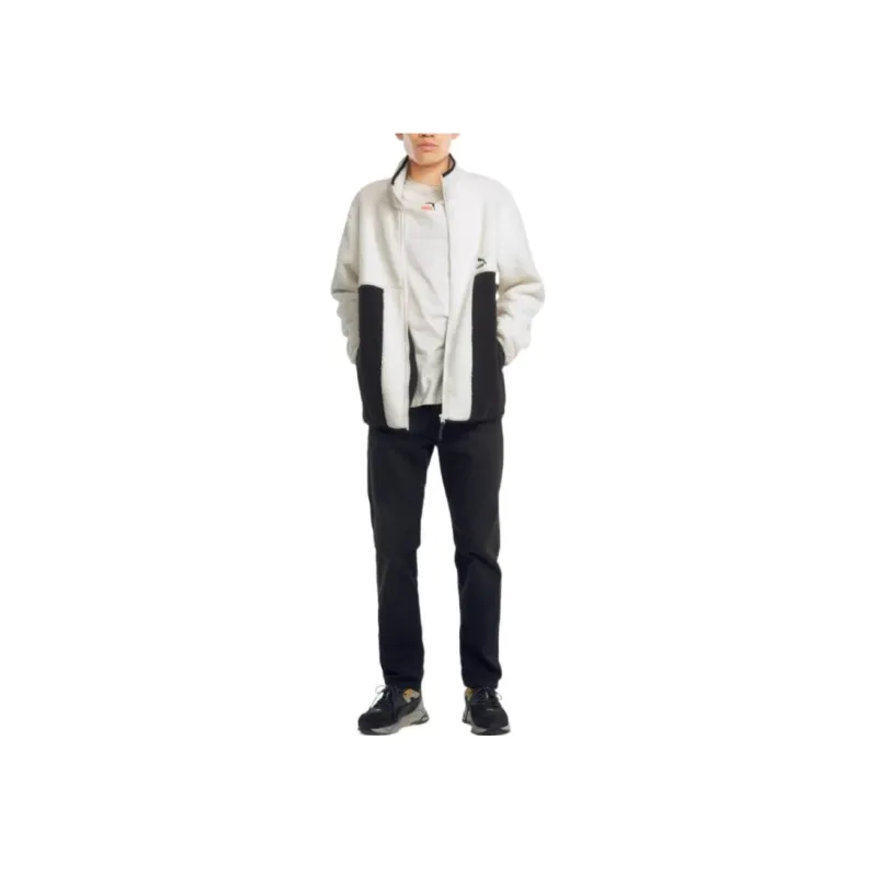 PUMA Velvet Jackets Men Ivory White-2
