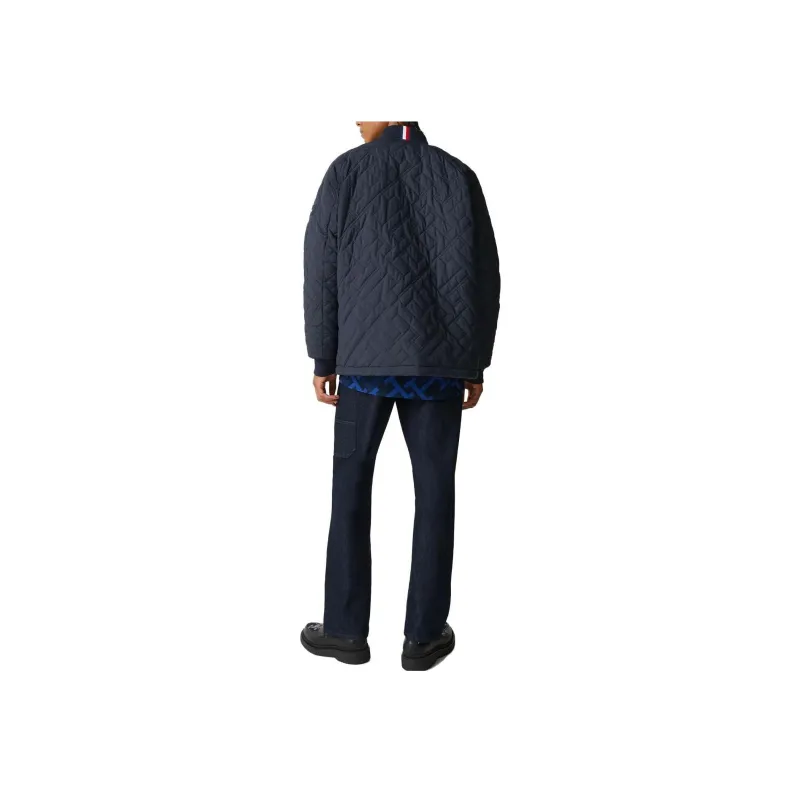 Tommy Hilfiger Casaca Monogram Quilted Bomber Jack Jackets & Coats Men's Marine Blue-2