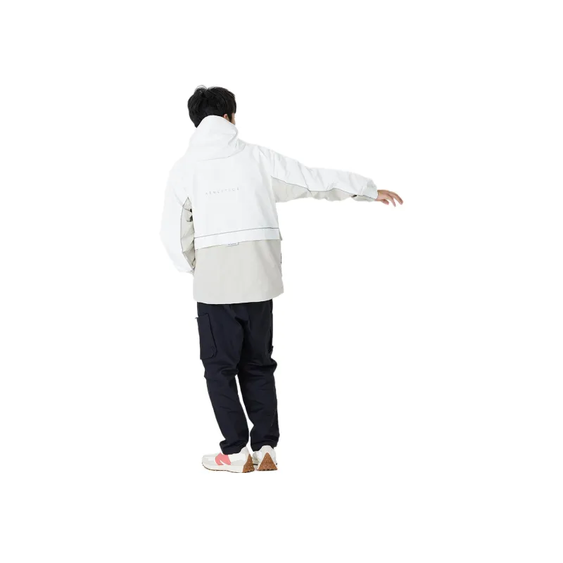 New Balance Windproof Woven Hooded Jacket Khaki-4