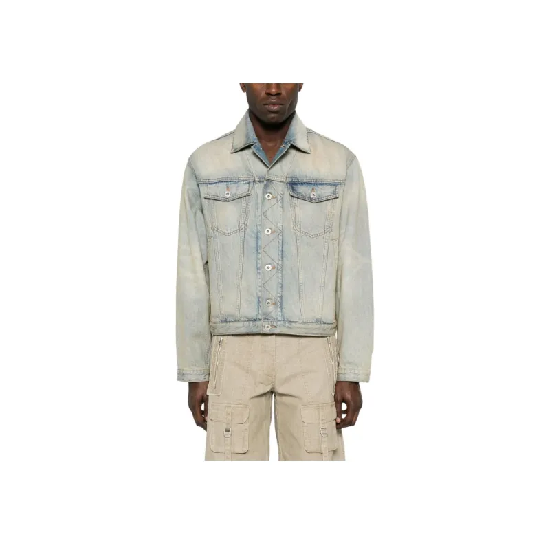 KENZO Drawn Varsity Denim Trucker Jacket-1