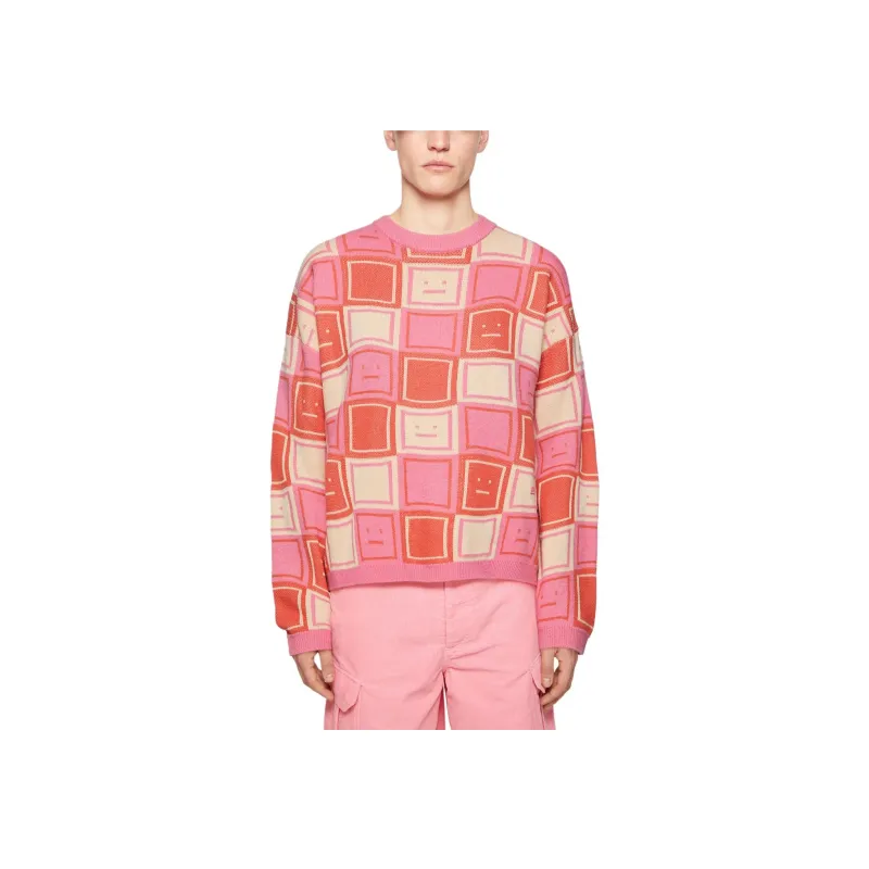 Acne Studios Logo Jacquard Crewneck Jumper-1