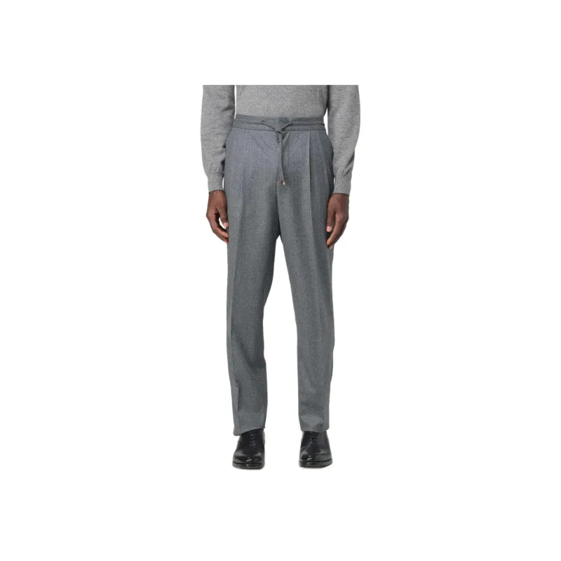 Brunello Cucinelli Pleated Tapered Leg Trousers-3