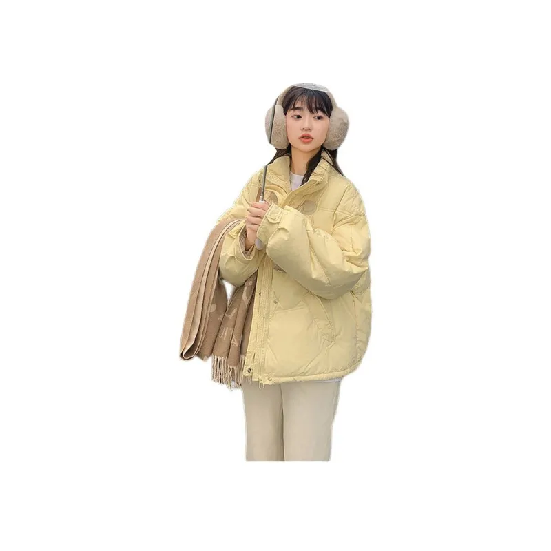 Flowers In Water Puffer Jacket Women's-3