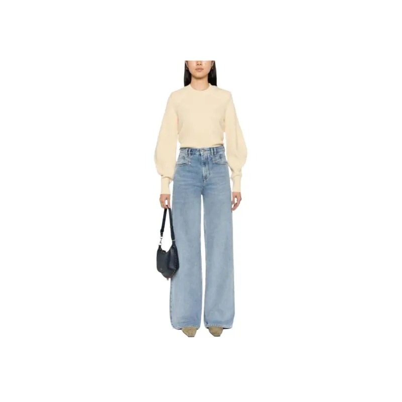 ISABEL MARANT Lemony Wide Leg Jeans-2
