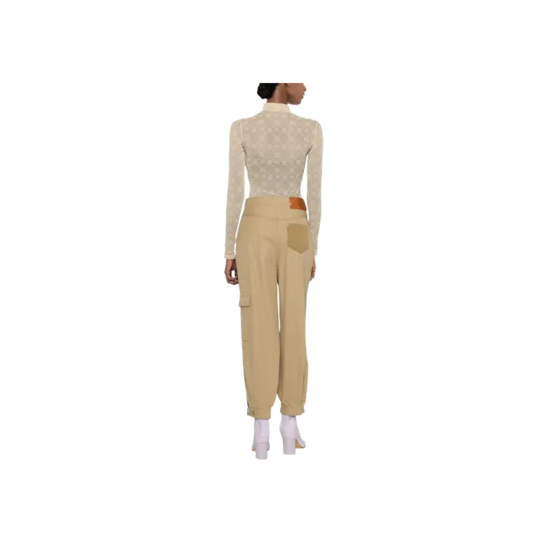 Marine Serre Second Skin Monogram Flocked Top-4