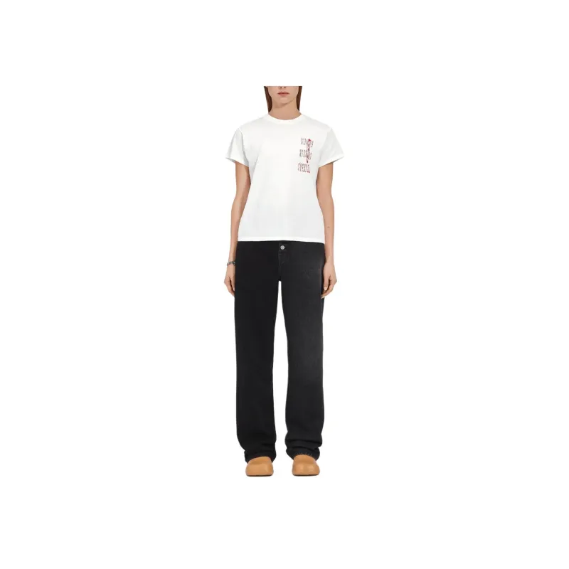 MM6 Maison Margiela Numeric Printed Crewneck T Shirt-1