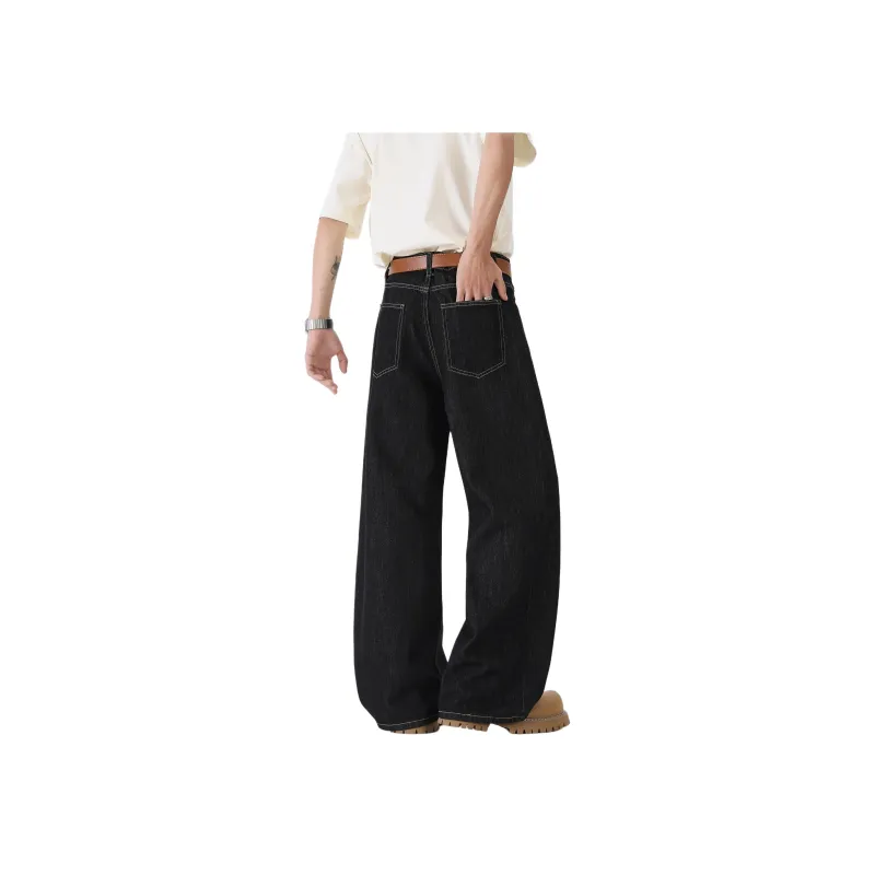 MARK WAFFLE Jeans Unisex Original Black Denim-1
