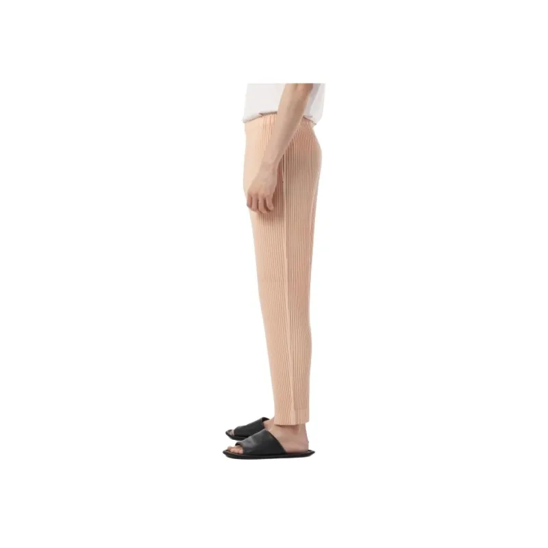 Homme Plissé Issey Miyake SS25 Casual Pants Men's Orange-1