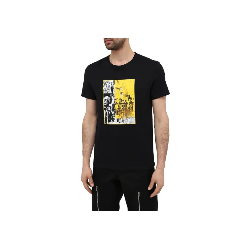 Alexander McQueen T Shirts Men Black-2