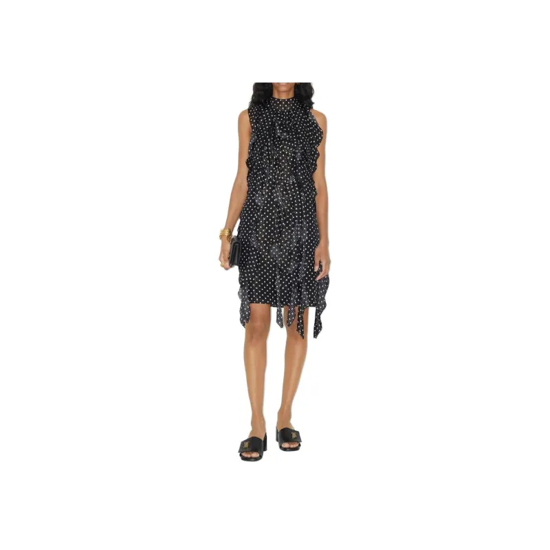 Burberry Sleeveless Dresses Women's Black-1