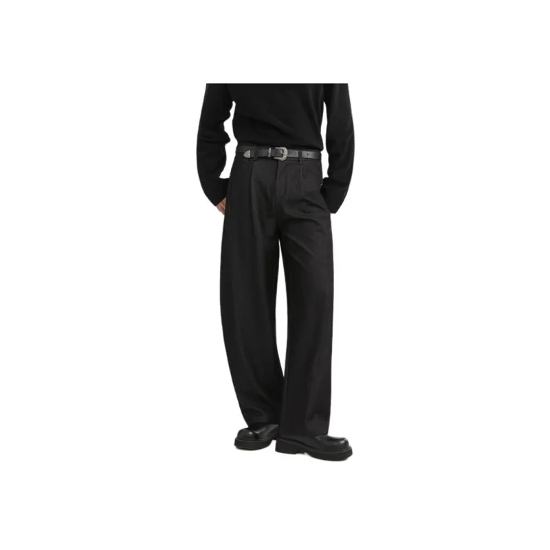 EARL JOEL Casual Pants Men's Denim Black-0