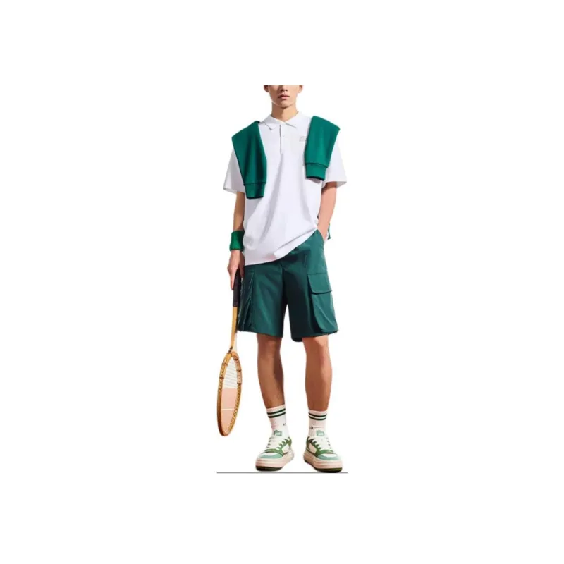 Anta Life Collection Polo Shirt Men's Snowflake White-2
