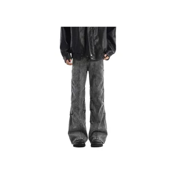 HANDAIWEI Jeans Unisex Black Gray Color