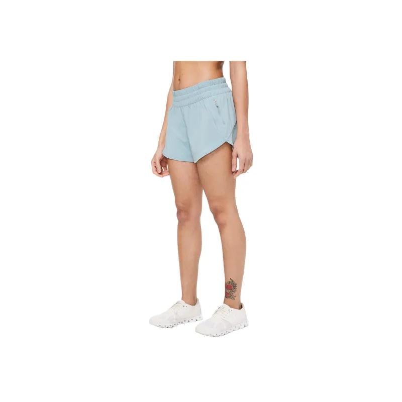 Lululemon Tracker Casual Shorts Women's Dark Pink Blue-0