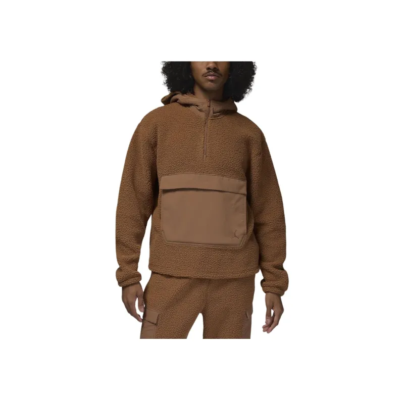 JORDAN Flight Men's High Pile Fleece Pullover Hoodie-0