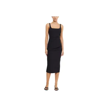 BEC+BRIDGE BE MINE SQUARE NECK DRESS Slip Dresses Women's BLACK/Black