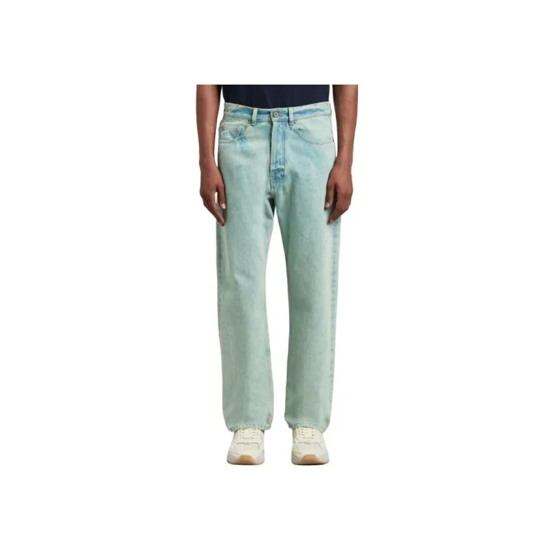 PALM ANGELS Overdyed Straight Leg Jeans-2