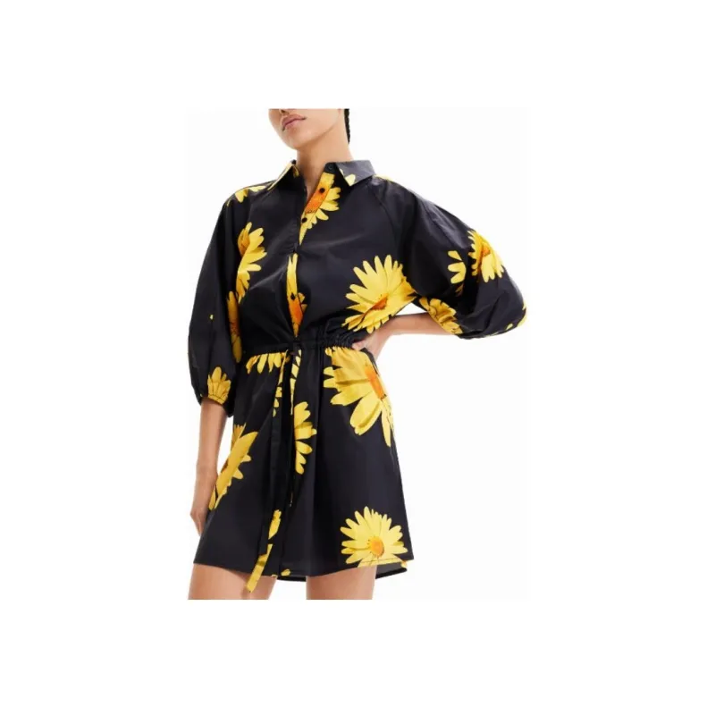 Desigual Long Sleeved Dress Women's Black-2