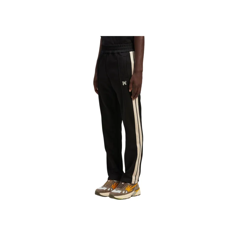 PALM ANGELS Logo Embroidered Side Stripe Detailed Pants-3