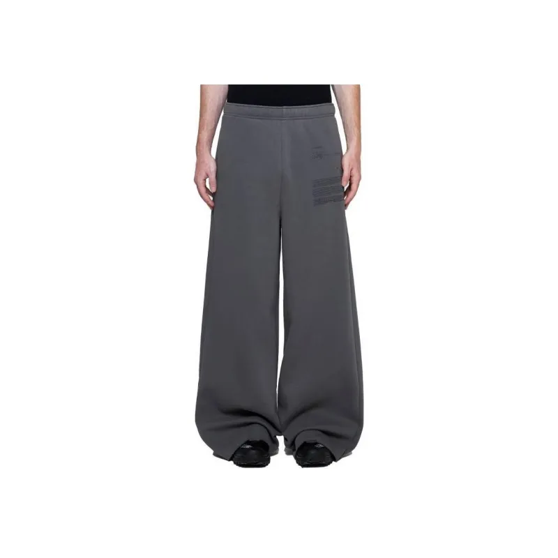 MM6 Maison Margiela Numeric Printed Wide Leg Track Pants-3