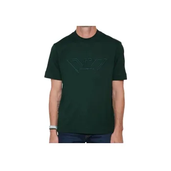 GIORGIO ARMANI T Shirts Men Dark Green