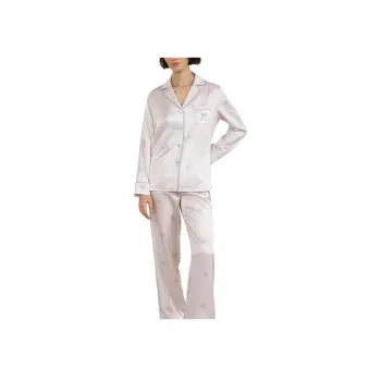 SILKY MIRACLE x YOYOKULALA FW24 Pajama Set Women's Bowknot Spray Painting