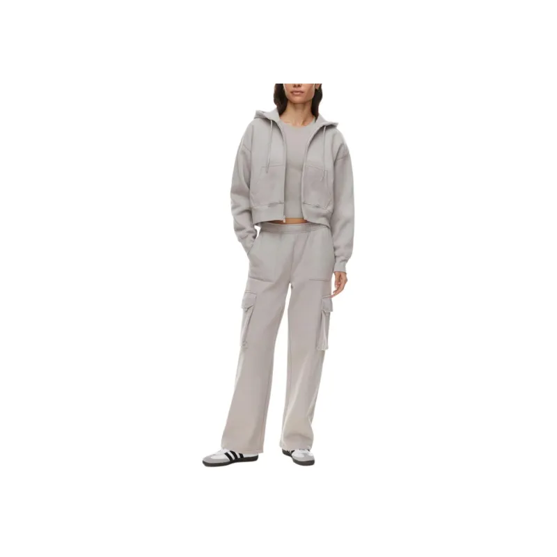 ARITZIA SS24 Cozy Fleece Boyfriend Boxy Zip Hoodie Sweatshirt Women's-10