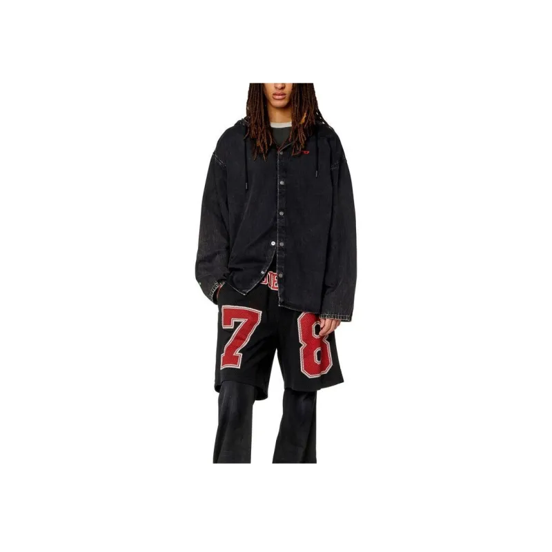 DIESEL D Dewny Hooded Denim Jacket-1