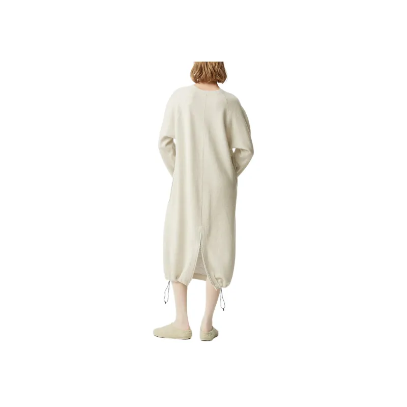 PLEATS PLEASE ISSEY MIYAKE FW24 Long-Sleeved Dresses Women's White-3