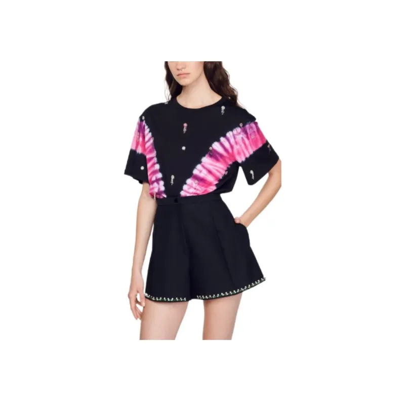 Sandro Casual Shorts Women's Black-3