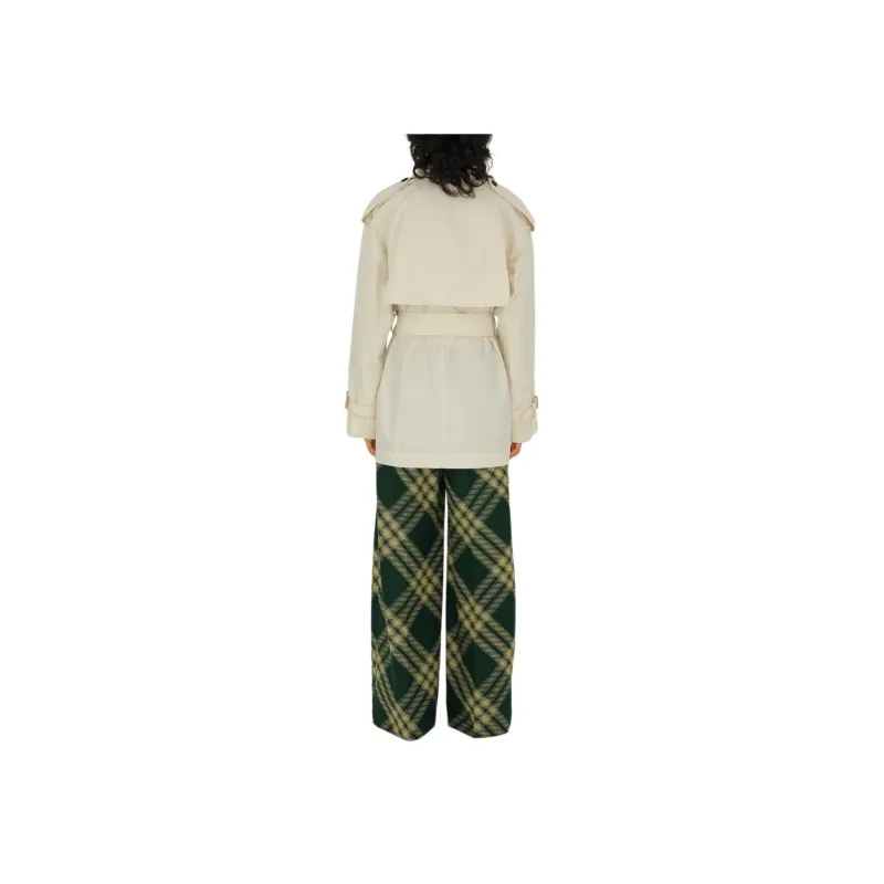 Burberry Short Belted Trench Coat-3