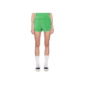 SPORTY & RICH Logo Detailed Elasticated Waistband Shorts