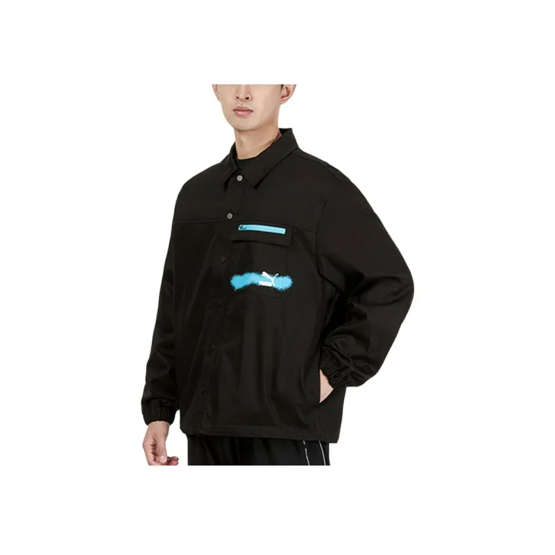 PUMA Jackets Men Black-4