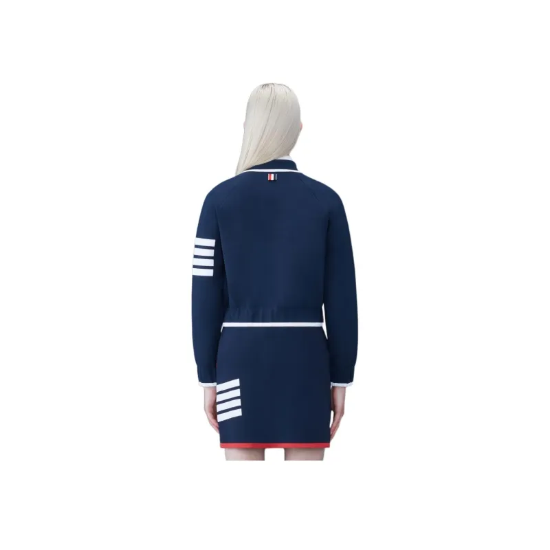 THOM BROWNE 4 Bar Striped Cropped Jacket-2