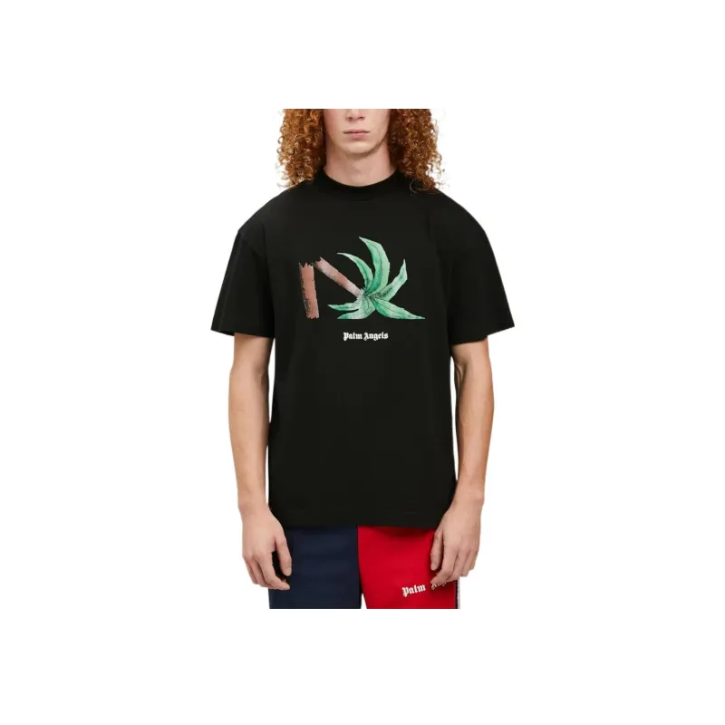 PALM ANGELS Broken Palm Classic T Shirt-2