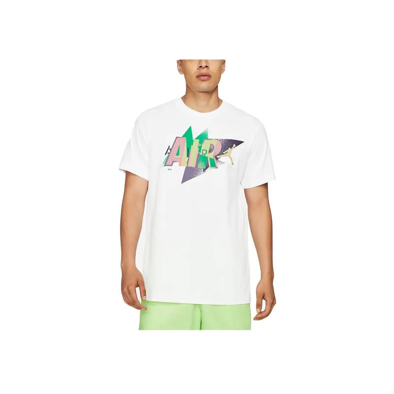 Jordan Air T Shirts Men White-0
