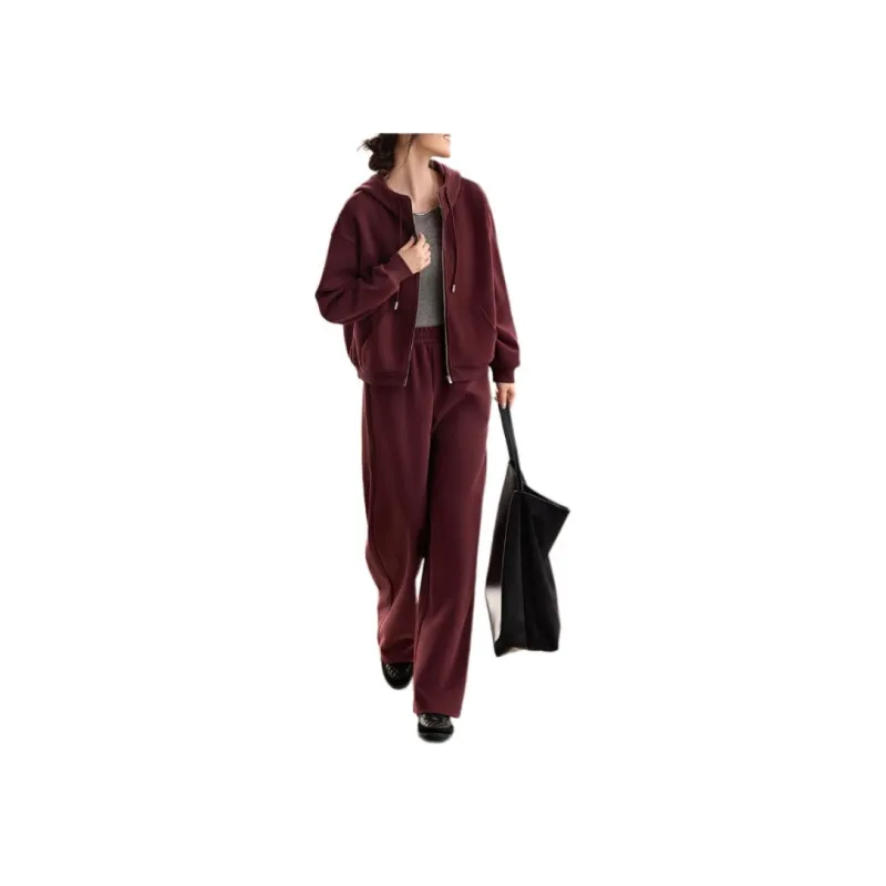 XWI Casual Suit Women's Dark Red-1