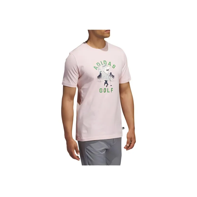 Adidas Regular T Shirt Men's Sand Brown Pink-2