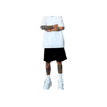CORNILOT Casual Shorts Unisex White Heather Gray