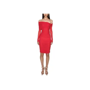 Mugler Off shoulder Mini Dress