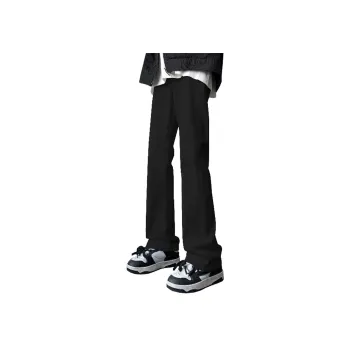POLAR BEAR Stretch Jeans Straight Fit Draped Casual Versatile Pants Unisex