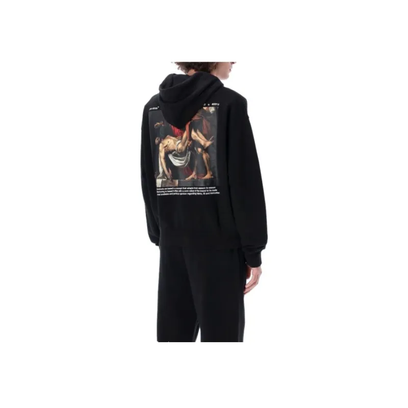 OFF WHITE Caravaggio Deposition Print Oversized Hoodie-1