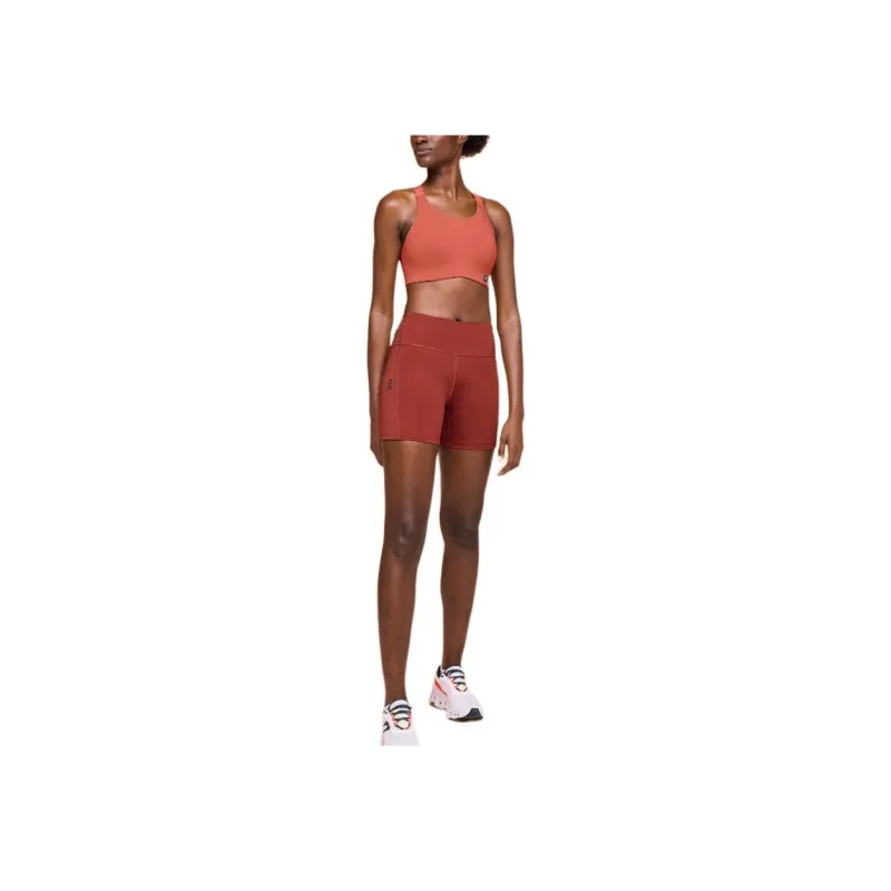 On Performance Sports Shorts Women's Red-1