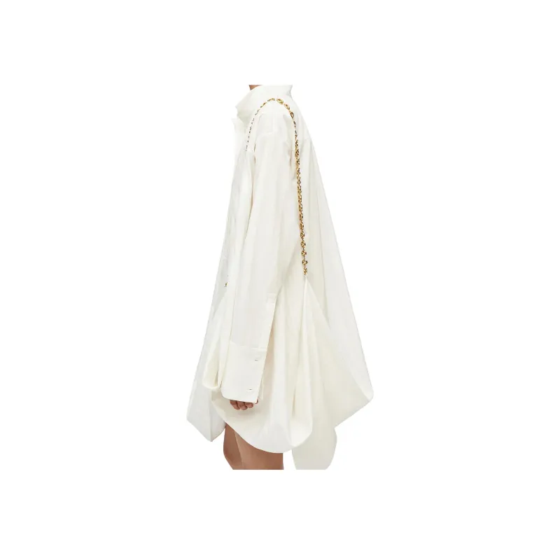 LOEWE FW23 Long Sleeved Dress Women's White-3